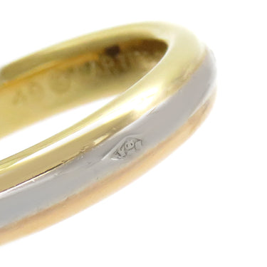 カルティエ Cartier モノストーン ルビー イエローゴールドXピンクゴールドXホワイトゴールド K18PG K18YG K18WG ルビー #49(JP9) リング 指輪 スリーカラー 1P 750 18K 18金 8.5号