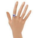 ノンブランド NON BRAND スターサファイア ダイヤリング プラチナシルバー Pt900 サファイア リング 指輪 ブルー 青 12号