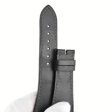 パテックフィリップ PATEK PHILIPPE ノーチラス用 カーフベルト ブラック カーフ 腕時計パーツ 純正 替え レザー バンド ストラップ 予備 交換 スペア 25ｍｍ ブラック 黒