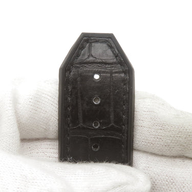 ウブロ HUBLOT クラシックフュージョン 521用 クロコ×ラバーバンド ブラック クロコダイル ラバー 腕時計パーツ 純正 替え ベルト ストラップ 本革 26mm ブラック 黒