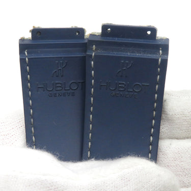 ウブロ HUBLOT ビッグバン 301用 デニム×ラバーバンド デニム×ブルー デニム ラバー 腕時計パーツ 純正 替え ベルト ストラップ 25mm ブルー 青