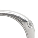 ノンブランド NON BRAND ダイヤリング プラチナシルバー Pt950 ダイヤモンド リング 指輪 1P 1石 イニシャル・日付の刻印あり 10号