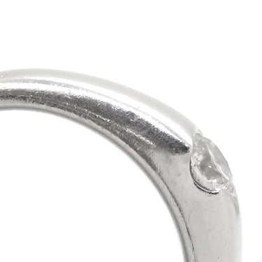 ノンブランド NON BRAND ダイヤリング プラチナシルバー Pt950 ダイヤモンド リング 指輪 1P 1石 イニシャル・日付の刻印あり 10号