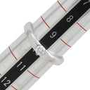 ノンブランド NON BRAND ダイヤリング プラチナシルバー Pt950 ダイヤモンド リング 指輪 1P 1石 イニシャル・日付の刻印あり 10号