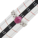 ノンブランド NON BRAND ルビー ダイヤリング プラチナシルバー Pt900 ルビー ダイヤモンド リング 指輪 レッド 赤 15号