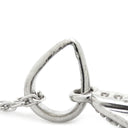 ノンブランド NON BRAND パール ペンダント ホワイトゴールド K18WG パール ダイヤモンド ネックレス Nモチーフ 1Pダイヤ