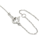 ノンブランド NON BRAND パール ペンダント ホワイトゴールド K18WG パール ダイヤモンド ネックレス Nモチーフ 1Pダイヤ