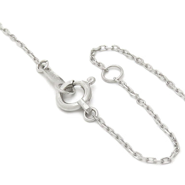 ノンブランド NON BRAND パール ペンダント ホワイトゴールド K18WG パール ダイヤモンド ネックレス Nモチーフ 1Pダイヤ