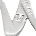 ノンブランド NON BRAND パール ペンダント ホワイトゴールド K18WG パール ダイヤモンド ネックレス Nモチーフ 1Pダイヤ