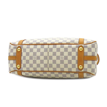 ルイヴィトン LOUIS VUITTON ストレーザ PM N51261 ダミエアズール ダミエアズールキャンバス トートバッグ ゴールド金具 白 肩掛け