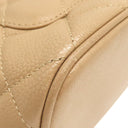 シャネル CHANEL 復刻トート A01804 ベージュ キャビアスキン トートバッグ ゴールド金具 ココマーク ショルダーバッグ 肩掛け