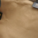 フェンディ FENDI ぺカン 8BH252 ブラウン×イエロー キャンバス レザー トートバッグ ゴールド金具 ハンドバッグ ミニトート 茶 黄