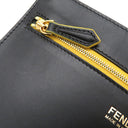 フェンディ FENDI ぺカン 8BH252 ブラウン×イエロー キャンバス レザー トートバッグ ゴールド金具 ハンドバッグ ミニトート 茶 黄