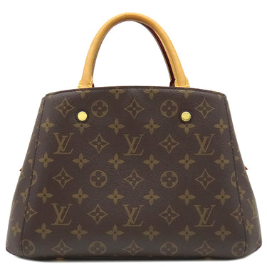 ルイヴィトン LOUIS VUITTON モンテーニュBB M41055 モノグラム モノグラムキャンバス 2WAYバッグ ゴールド金具 茶 ハンドバッグ ショルダーバッグ 鍵/パドロック欠品
