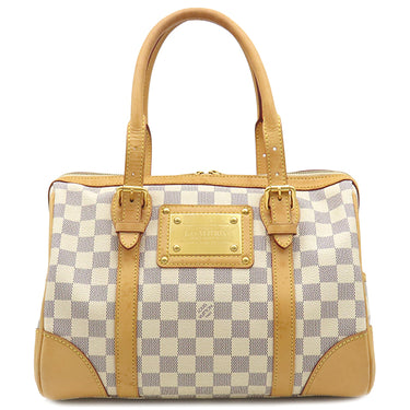 ルイヴィトン LOUIS VUITTON バークレー N52001 ダミエアズール ダミエキャンバス ハンドバッグ ゴールド金具 茶 ボストン