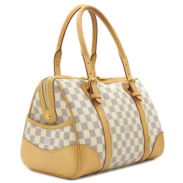 ルイヴィトン LOUIS VUITTON バークレー N52001 ダミエアズール ダミエキャンバス ハンドバッグ ゴールド金具 茶 ボストン