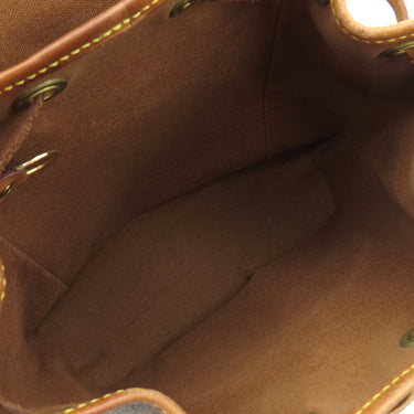 ルイヴィトン LOUIS VUITTON ミニ モンスリ M51137 モノグラム モノグラムキャンバス リュック・デイパック ゴールド金具 茶 バックパック