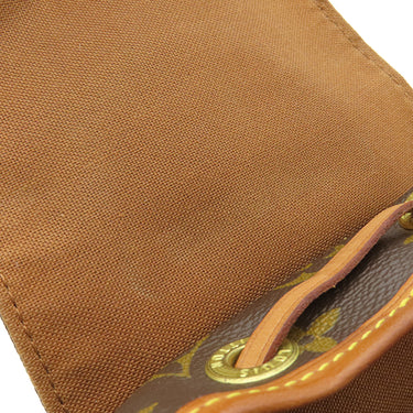ルイヴィトン LOUIS VUITTON ミニ モンスリ M51137 モノグラム モノグラムキャンバス リュック・デイパック ゴールド金具 茶 バックパック