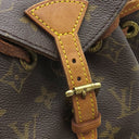 ルイヴィトン LOUIS VUITTON ミニ モンスリ M51137 モノグラム モノグラムキャンバス リュック・デイパック ゴールド金具 茶 バックパック