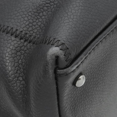 シャネル CHANEL チョコバー ハンドバッグ ブラック キャビアスキン トートバッグ シルバー金具 黒 ココマーク