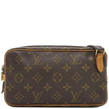 ルイヴィトン LOUIS VUITTON ポシェット マルリーバンドリエール M51828 モノグラム モノグラムキャンバス ショルダーバッグ ゴールド金具 茶 斜め掛け
