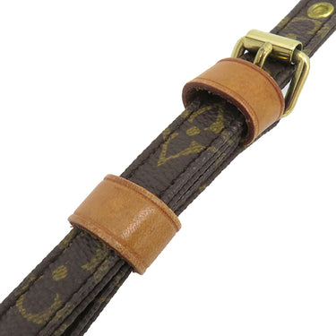 ルイヴィトン LOUIS VUITTON ポシェット マルリーバンドリエール M51828 モノグラム モノグラムキャンバス ショルダーバッグ ゴールド金具 茶 斜め掛け