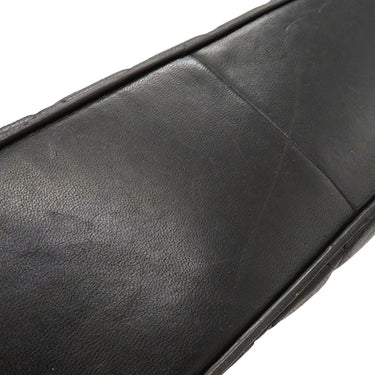 シャネル CHANEL マトラッセ ブラック レザー ショルダーバッグ ゴールド金具 黒 チェーンショルダー 肩掛け