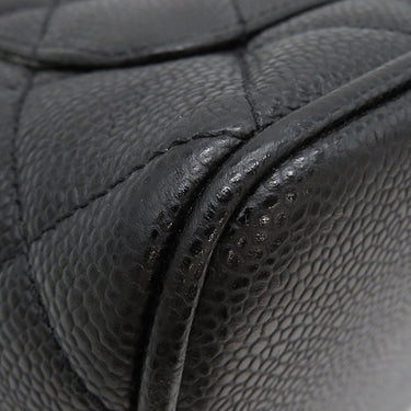 シャネル CHANEL マトラッセ 復刻トート A01804 ブラック キャビアスキン トートバッグ マットシルバー金具 黒 ココマーク