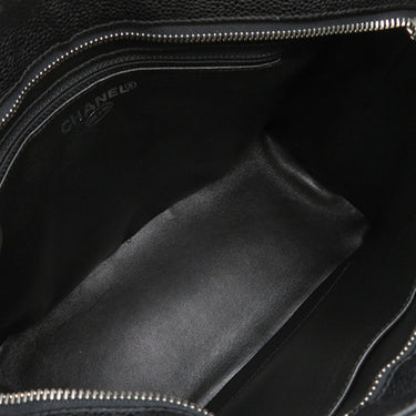 シャネル CHANEL マトラッセ 復刻トート A01804 ブラック キャビアスキン トートバッグ マットシルバー金具 黒 ココマーク