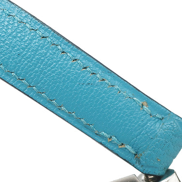 エルメス HERMES ボリード27 ターコイズ シェーブル 2WAYバッグ シルバー金具 青 ショルダー