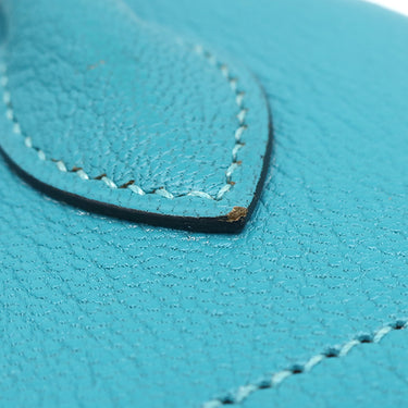 エルメス HERMES ボリード27 ターコイズ シェーブル 2WAYバッグ シルバー金具 青 ショルダー