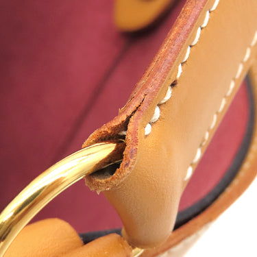 エルメス HERMES ミュズリエール2 ルージュヴィフ×ナチュラル×ハバナ ボックスカーフ ハンドバッグ ゴールド金具 赤 ベージュ 茶 バケツバッグ