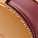 エルメス HERMES ミュズリエール2 ルージュヴィフ×ナチュラル×ハバナ ボックスカーフ ハンドバッグ ゴールド金具 赤 ベージュ 茶 バケツバッグ