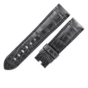 パネライ PANERAI ルミノール用 レザーバンド ブラック クロコダイル 腕時計パーツ 新品同様 純正 替え ベルト ストラップ 予備 22ｍｍ ブラック 黒