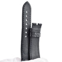 パネライ PANERAI ルミノール用 レザーバンド ブラック クロコダイル 腕時計パーツ 新品同様 純正 替え ベルト ストラップ 予備 22ｍｍ ブラック 黒