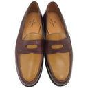 ジョンロブ John Lobb 310 LOPEZ ロペス ブラウン×ライトブラウン レザー ＃5E ローファー 革靴 本革 茶