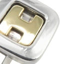 エルメス HERMES Hロゴ カフリンクス シルバー×イエローゴールド シルバー925 K18YG カフス 750 AG925