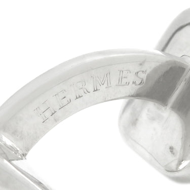 エルメス HERMES Hロゴ カフリンクス シルバー×イエローゴールド シルバー925 K18YG カフス 750 AG925