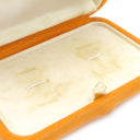 エルメス HERMES Hロゴ カフリンクス シルバー×イエローゴールド シルバー925 K18YG カフス 750 AG925