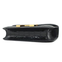 エルメス HERMES コンスタンス 24 ブラック ポロサス ショルダーバッグ ゴールド金具 黒 クロコ