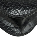 エルメス HERMES コンスタンス 24 ブラック ポロサス ショルダーバッグ ゴールド金具 黒 クロコ