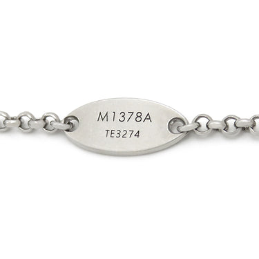 ルイヴィトン LOUIS VUITTON レディ LV M1378A シルバー メタル ストラス ブレスレット LVイニシャル モノグラムフラワー