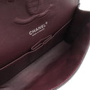 シャネル CHANEL マトラッセ 25 ダブルフラップ ブラック ラムスキン ショルダーバッグ シルバー金具 黒 ココマーク