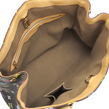 ルイヴィトン LOUIS VUITTON オーレリア MM M40095 ノワール モノグラムマルチカラーキャンバス ショルダーバッグ ゴールド金具 黒 トートバッグ 肩掛け