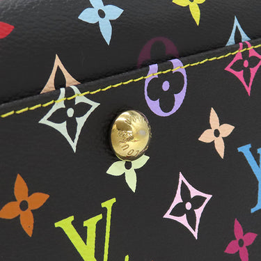 ルイヴィトン LOUIS VUITTON オーレリア MM M40095 ノワール モノグラムマルチカラーキャンバス ショルダーバッグ ゴールド金具 黒 トートバッグ 肩掛け