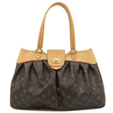 ルイヴィトン LOUIS VUITTON ボエシMM M45714 モノグラム モノグラムキャンバス トートバッグ ゴールド金具 茶