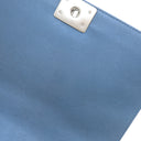 シャネル CHANEL ボーイシャネル メタリックブルー カーフ ショルダーバッグ シルバー金具 青 肩掛け ココマーク パンチングレザー