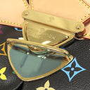 ルイヴィトン LOUIS VUITTON ウルスラ M40124 ノワール モノグラムマルチカラー ハンドバッグ ゴールド金具 黒 村上隆