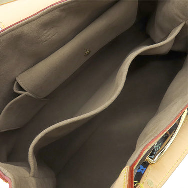 ルイヴィトン LOUIS VUITTON ウルスラ M40124 ノワール モノグラムマルチカラー ハンドバッグ ゴールド金具 黒 村上隆