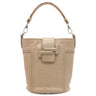 トッズ TODS ダブルT バケットバッグ MW41 ベージュ レザー 2WAYバッグ シルバー金具 ハンドバッグ ショルダーバッグ